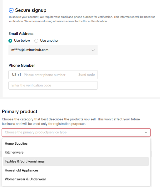Secure Signup