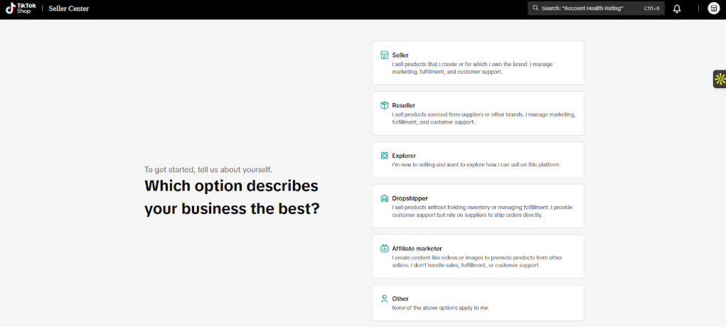 Choose Your Business Type